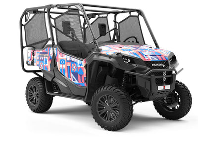 School Sports Mosaic Utility Vehicle Vinyl Wrap