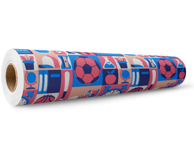 School Sports Mosaic Wrap Film Wholesale Roll~Rwraps Series 914 Digitally Printed Vinyl Roll~5