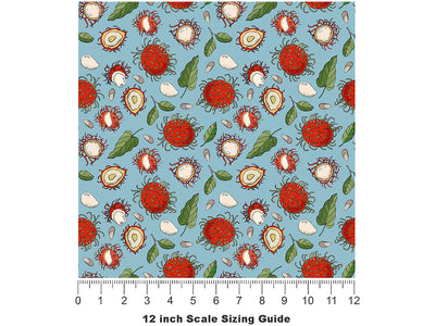 Schoolboy Variety Fruit Vinyl Film Pattern Size 12 inch Scale~Rwraps Schoolboy Variety Fruit Sizing Chart~2