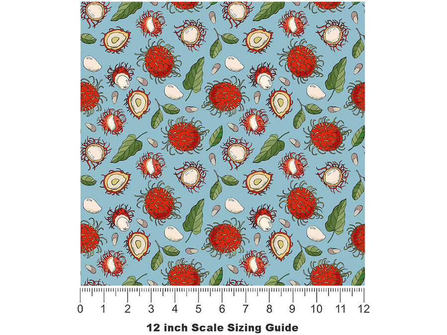Schoolboy Variety Fruit Vinyl Film Pattern Size 12 inch Scale~Rwraps Schoolboy Variety Fruit Sizing Chart~2