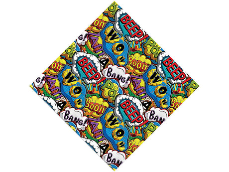 Sci-Fi Comic Sticker Bomb Vinyl Wrap Pattern