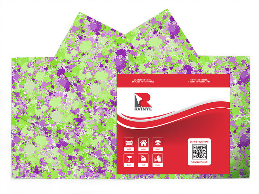 science and visions paint splatter Craft Vinyl Sheet Pack