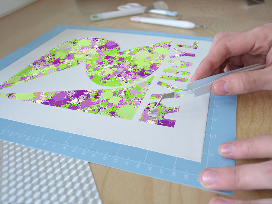 science and visions paint splatter Easy Weed Craft Vinyl