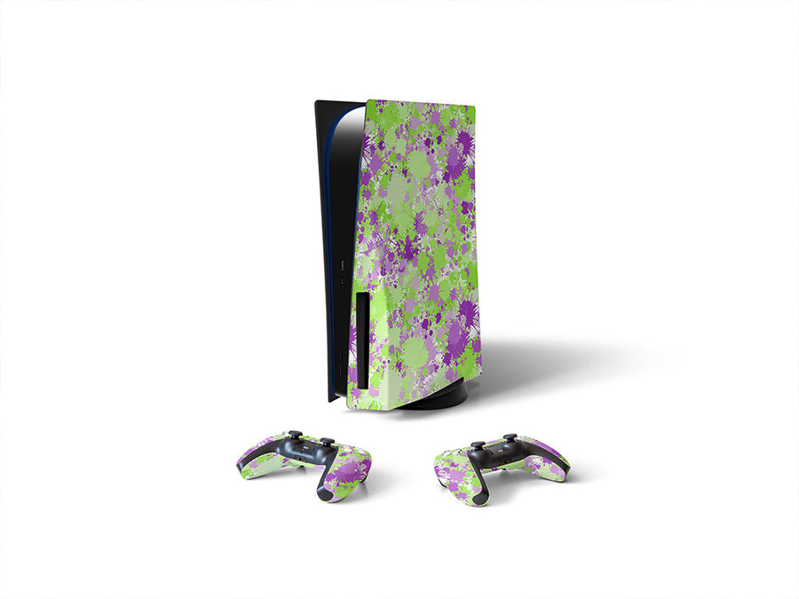 science and visions paint splatter Sony PS5 DIY Skin