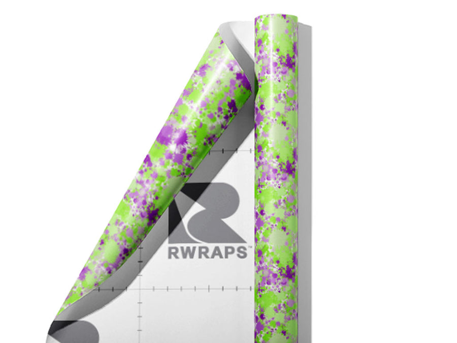 Science and Visions Paint Splatter Wrap Film Sheets~Rwraps Series 914 Science and Visions Paint Splatter Scrolled Sheet~3