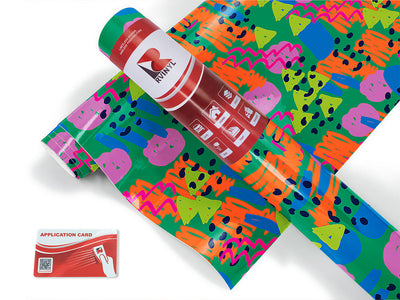 scientific amalgamation abstract geometric Craft Vinyl Roll