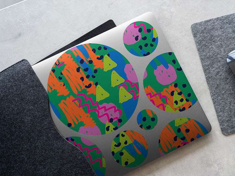 scientific amalgamation abstract geometric DIY Laptop Stickers