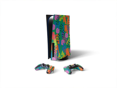 scientific amalgamation abstract geometric Sony PS5 DIY Skin