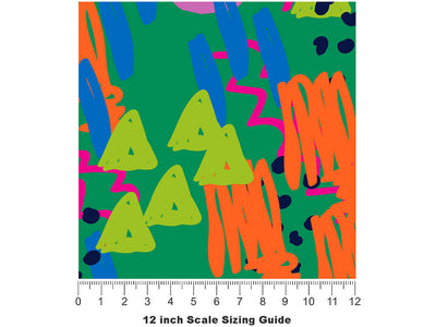 Scientific Amalgamation Abstract Vinyl Film Pattern Size 12 inch Scale~Rwraps Scientific Amalgamation Abstract Sizing Chart~2