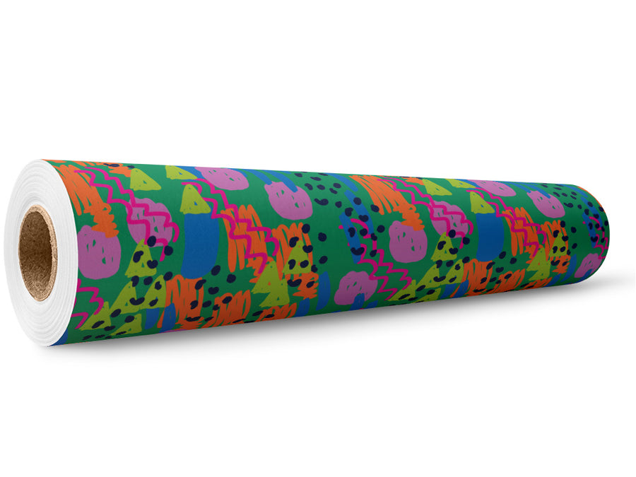 Scientific Amalgamation Abstract Wrap Film Wholesale Roll~Rwraps Series 914 Digitally Printed Vinyl Roll~5