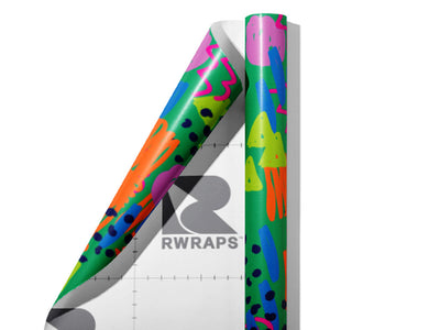 Scientific Amalgamation Abstract Wrap Film Sheets~Rwraps Series 914 Scientific Amalgamation Abstract Scrolled Sheet~3