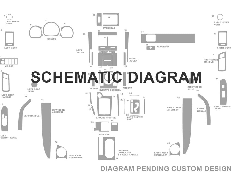scion custom Dash Kit Diagram
