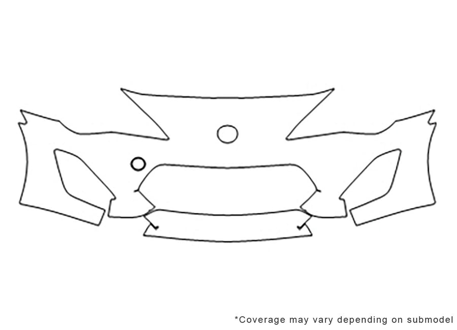 fr-s Avery Dennison Clear Bra Bumper Precut PPF Diagram