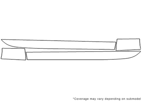 fr-s 3M Clear Bra Door Cup Precut PPF Diagram