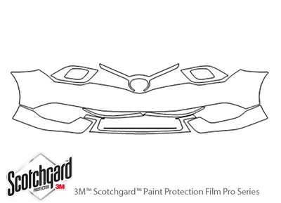 im 3M Clear Bra Bumper Precut PPF Diagram