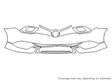 im Avery Dennison Clear Bra Bumper Precut PPF Diagram