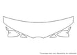 im Avery Dennison Clear Bra Hood Precut PPF Diagram