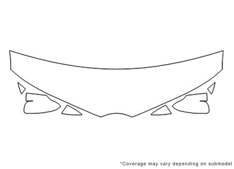 im Avery Dennison Clear Bra Hood Precut PPF Diagram