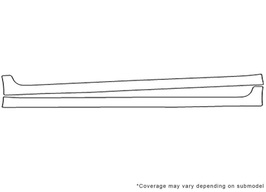 im 3M Clear Bra Door Cup Precut PPF Diagram