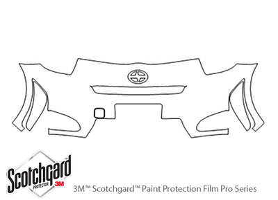 iq 3M Clear Bra Bumper Precut PPF Diagram