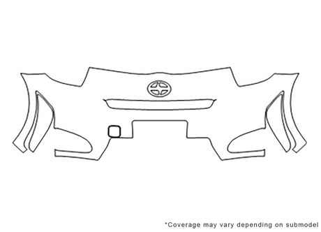 iq 3M Clear Bra Bumper Precut PPF Diagram