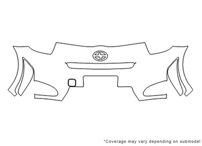 iq Avery Dennison Clear Bra Bumper Precut PPF Diagram