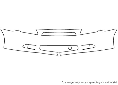 tc 3M Clear Bra Bumper Precut PPF Diagram