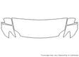 tc Avery Dennison Clear Bra Hood Precut PPF Diagram