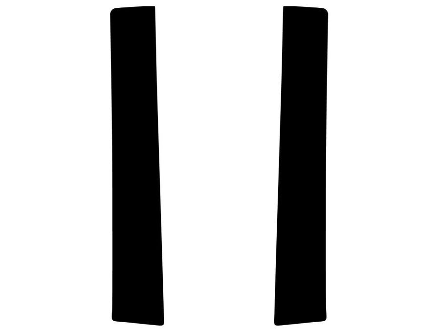 scion tc 2005-2010 Brushed Aluminum Black Pillar Trim Diagram