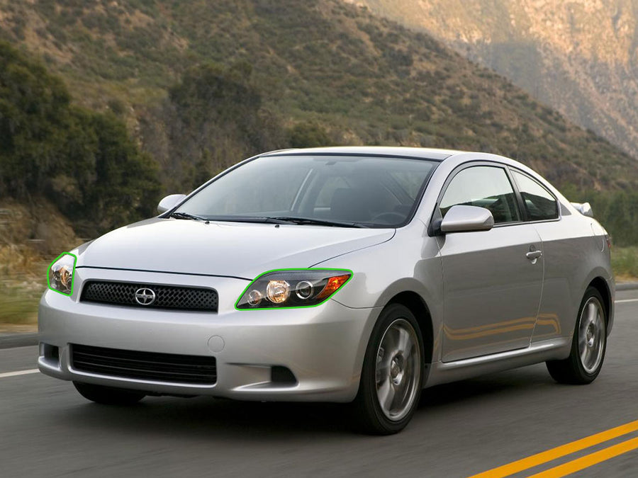 scion tc 2005-2010 Headlight Protection Installation Location