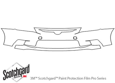 tc 3M Clear Bra Bumper Precut PPF Diagram