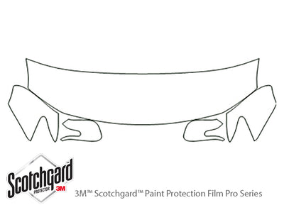 tc 3M Clear Bra Hood Precut PPF Diagram