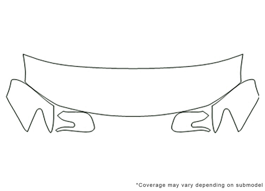 tc 3M Clear Bra Hood Precut PPF Diagram