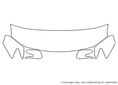 tc Avery Dennison Clear Bra Hood Precut PPF Diagram