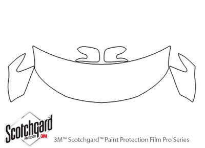 tc 3M Clear Bra Hood Precut PPF Diagram