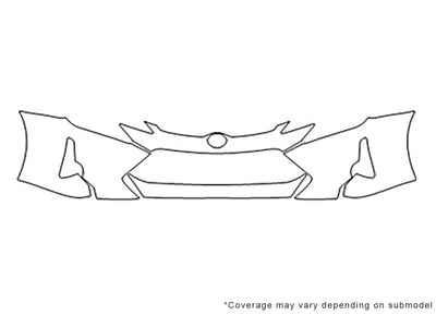 tc 3M Clear Bra Bumper Precut PPF Diagram