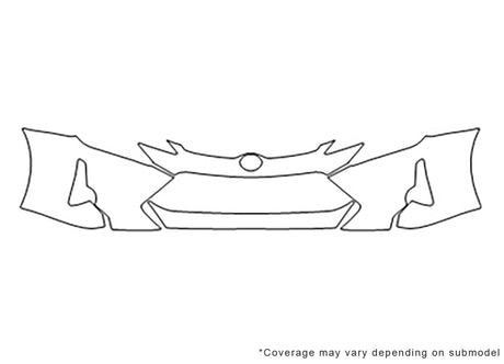 tc 3M Clear Bra Bumper Precut PPF Diagram