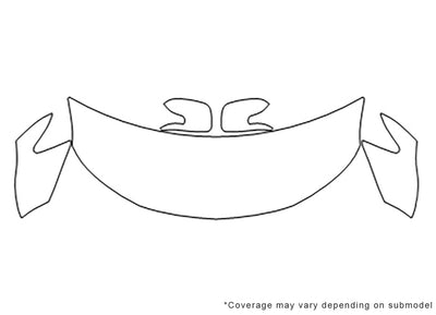 tc 3M Clear Bra Hood Precut PPF Diagram