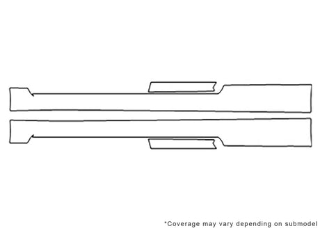 tc 3M Clear Bra Door Cup Precut PPF Diagram