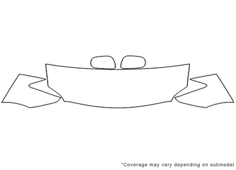 xa Avery Dennison Clear Bra Hood Precut PPF Diagram