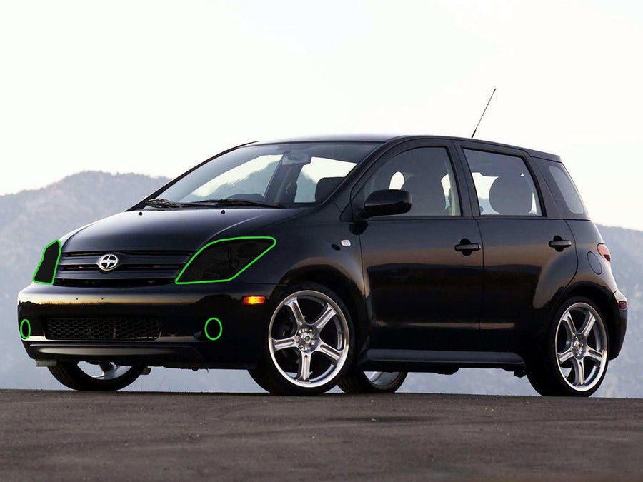 scion xa 2004-2006 Headlight Tint Location