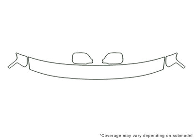 xb Avery Dennison Clear Bra Hood Precut PPF Diagram