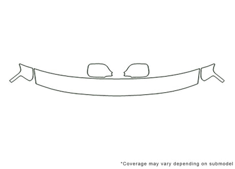 xb Avery Dennison Clear Bra Hood Precut PPF Diagram