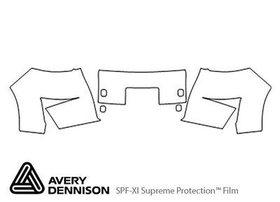 xb Avery Dennison Clear Bra Bumper Precut PPF Diagram