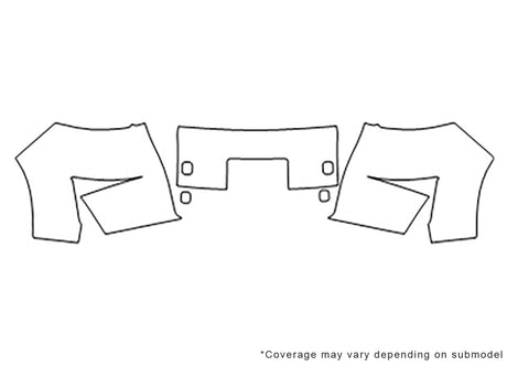 xb 3M Clear Bra Bumper Precut PPF Diagram
