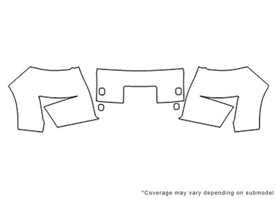 xb Avery Dennison Clear Bra Bumper Precut PPF Diagram