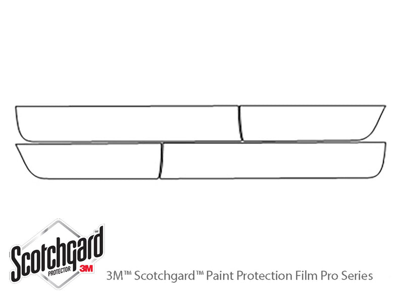 xb 3M Clear Bra Door Cup Precut PPF Diagram