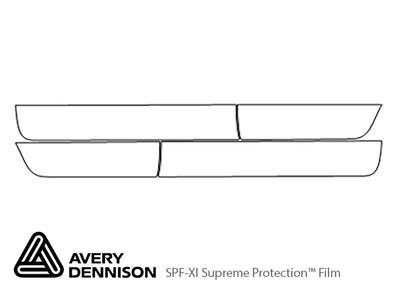xb Avery Dennison Clear Bra Door Cup Precut PPF Diagram