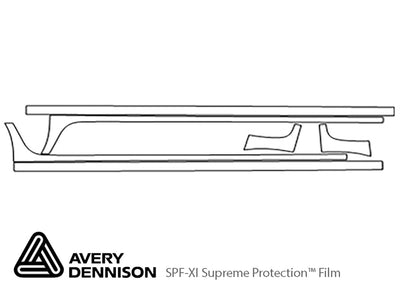 xb Avery Dennison Clear Bra Door Cup Precut PPF Diagram