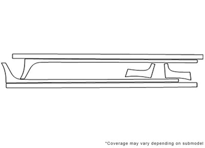 xb 3M Clear Bra Door Cup Precut PPF Diagram